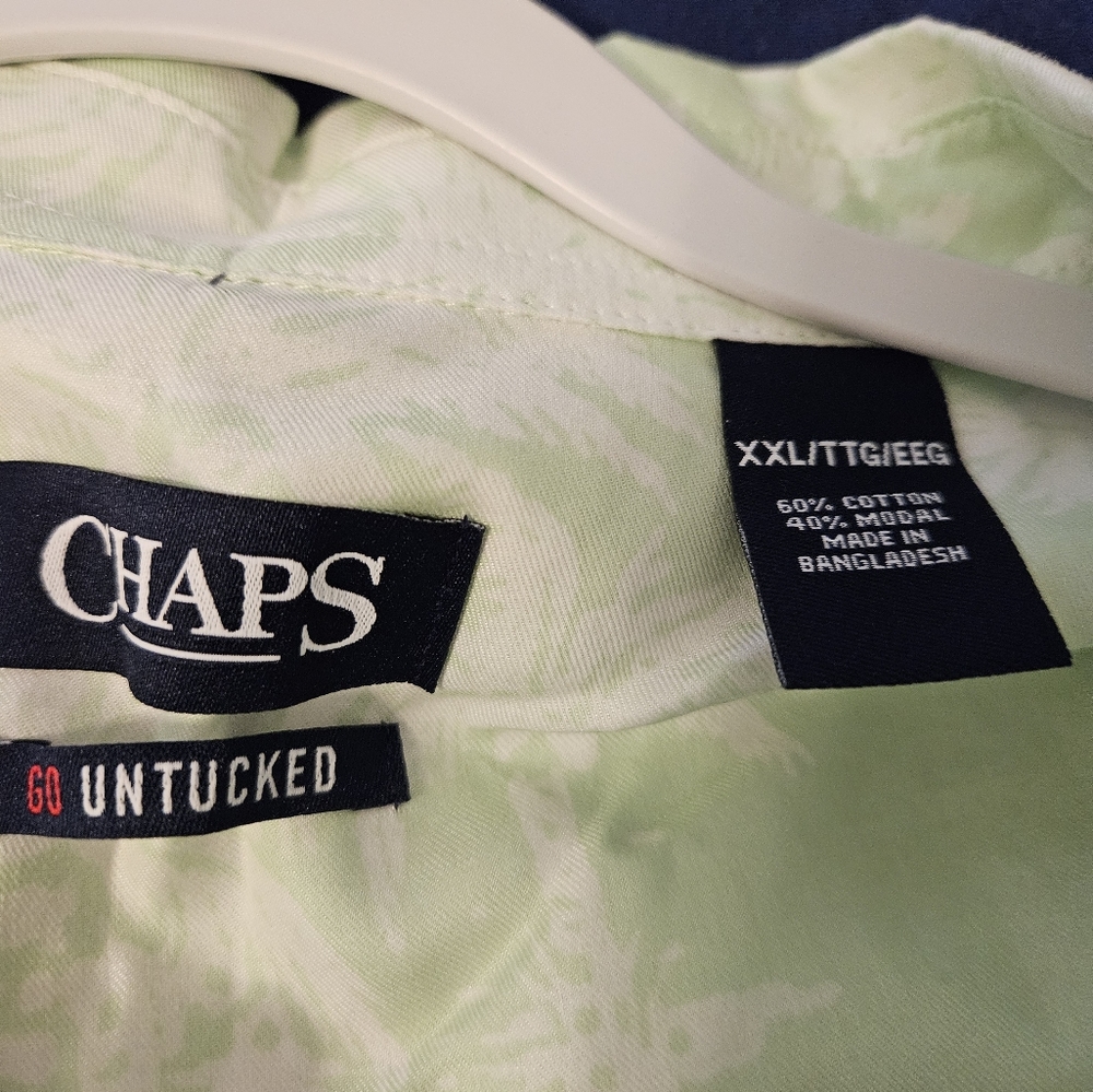Men's Chaps Untucked Button Down Shirt, NWT, Size XXL